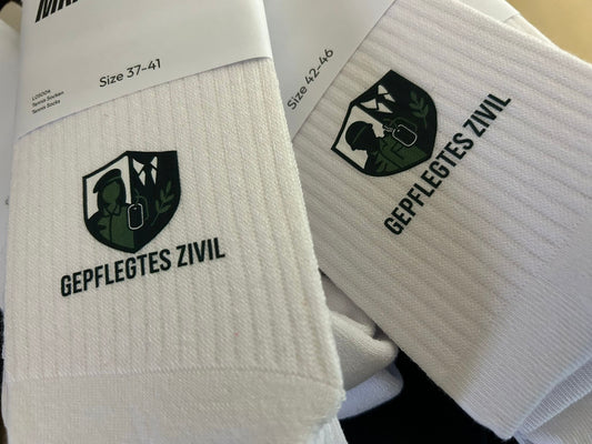 Gepflegtes Zivil™ - Tennissocken Weiß