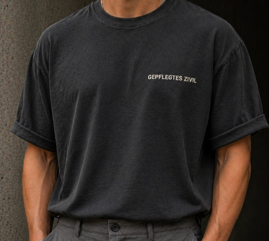 GEPFLEGTES ZIVIL™ | Oversize T-Shirt mit schweren Stoff|  Tactical | Unisex