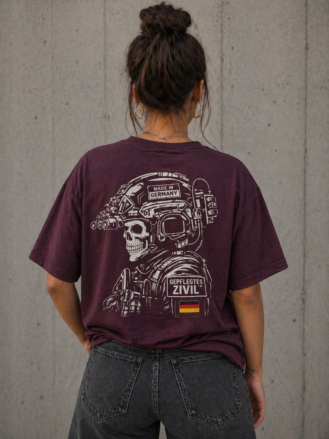 GEPFLEGTES ZIVIL™ | Oversize T-Shirt mit schweren Stoff|  Tactical | Unisex