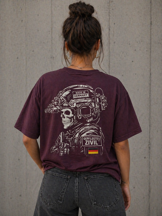 GEPFLEGTES ZIVIL™ | Oversize T-Shirt mit schweren Stoff|  Tactical | Unisex