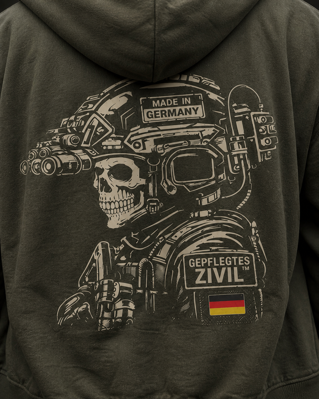 GEPFLEGTES ZIVIL™ | Vintage Heavy Hoodie | Tactical | Unisex