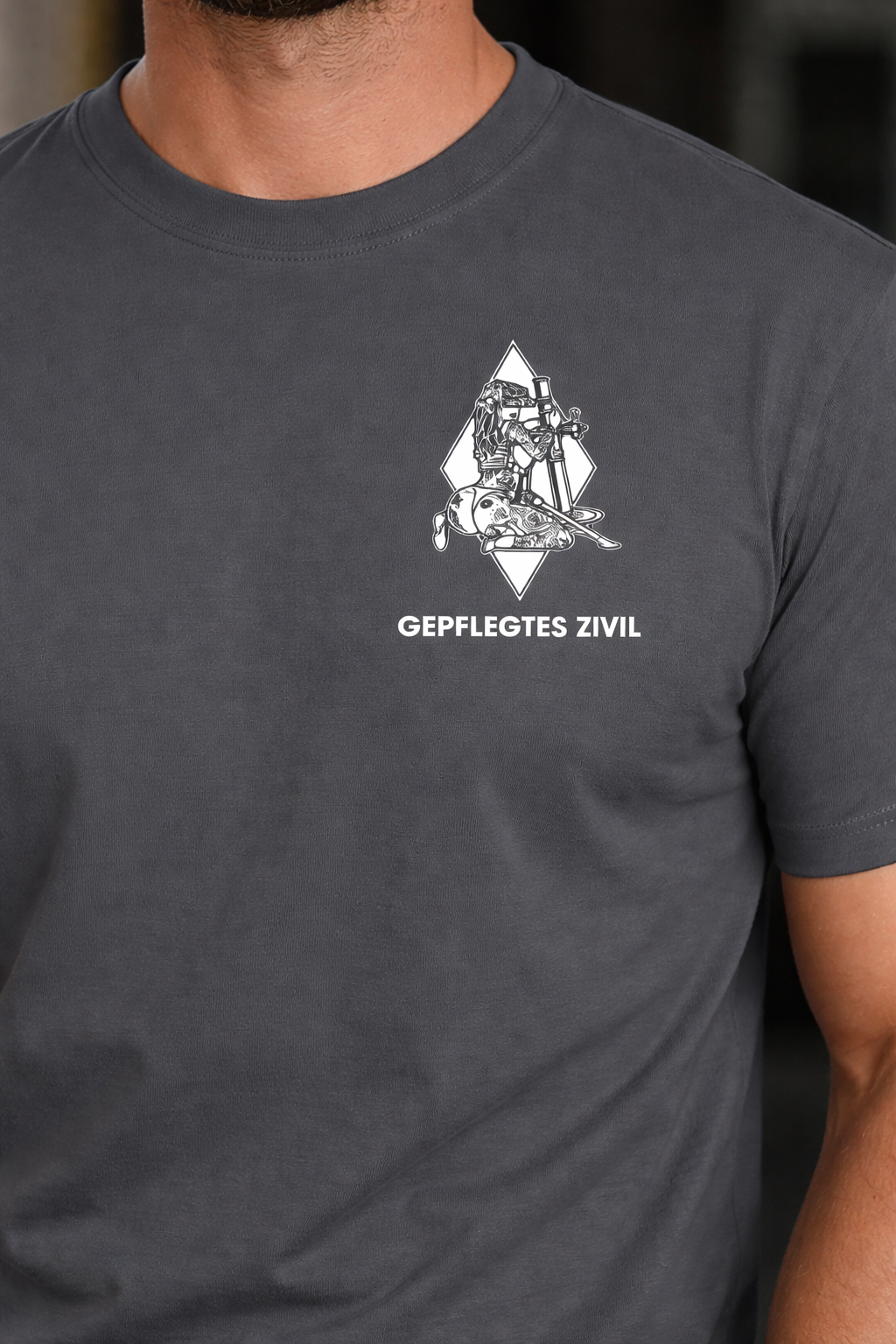 GEPFLEGTES ZIVIL™| Oversize T-Shirt Frontprint "Duty Off"| Unisex