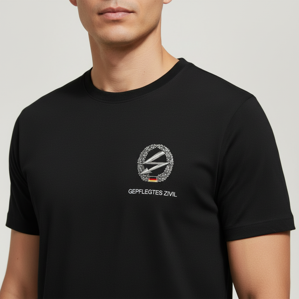 GEPFLEGTES ZIVIL™ | T-Shirt mit Truppenabzeichen