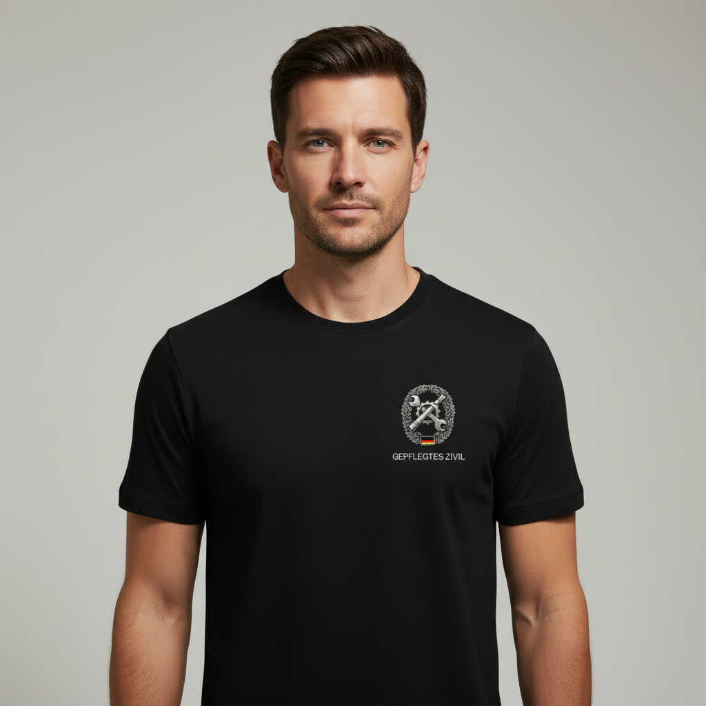 GEPFLEGTES ZIVIL™ | T-Shirt mit Truppenabzeichen