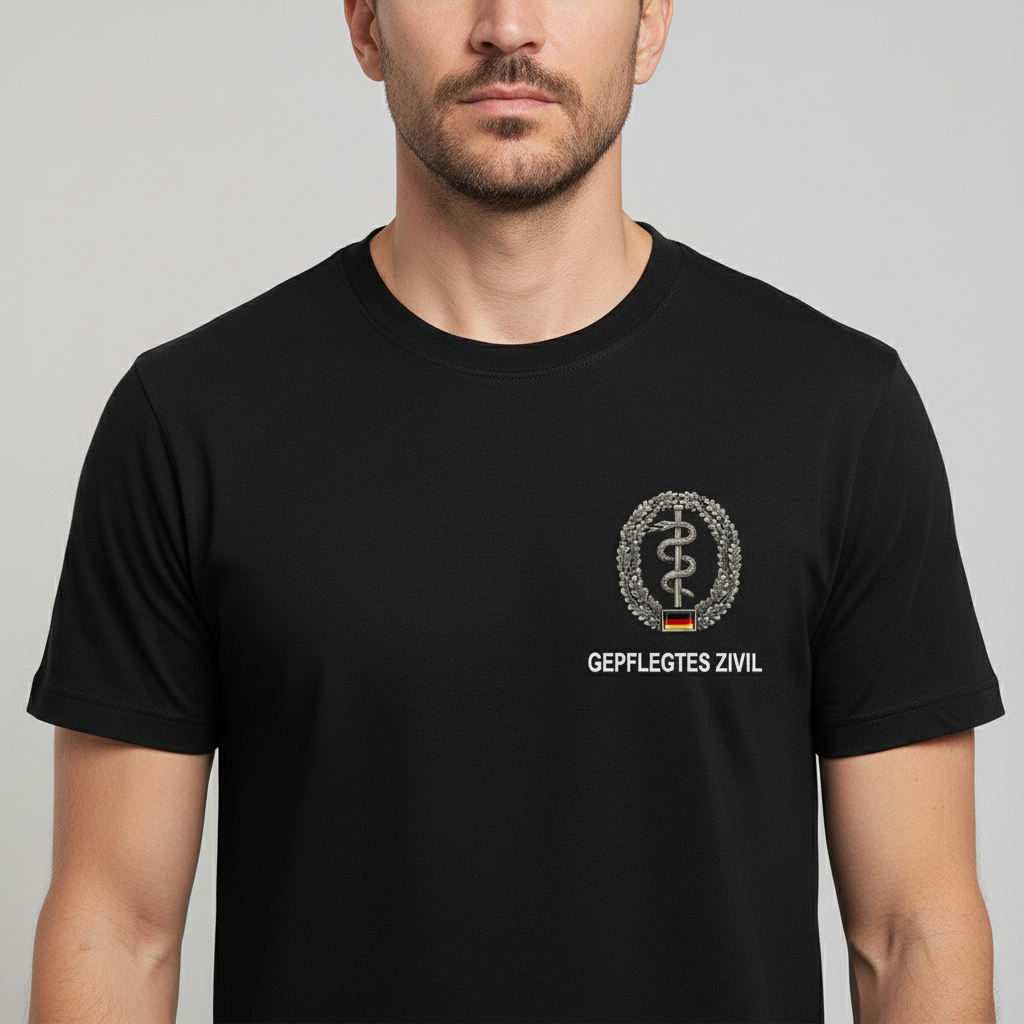 GEPFLEGTES ZIVIL™ | T-Shirt mit Truppenabzeichen
