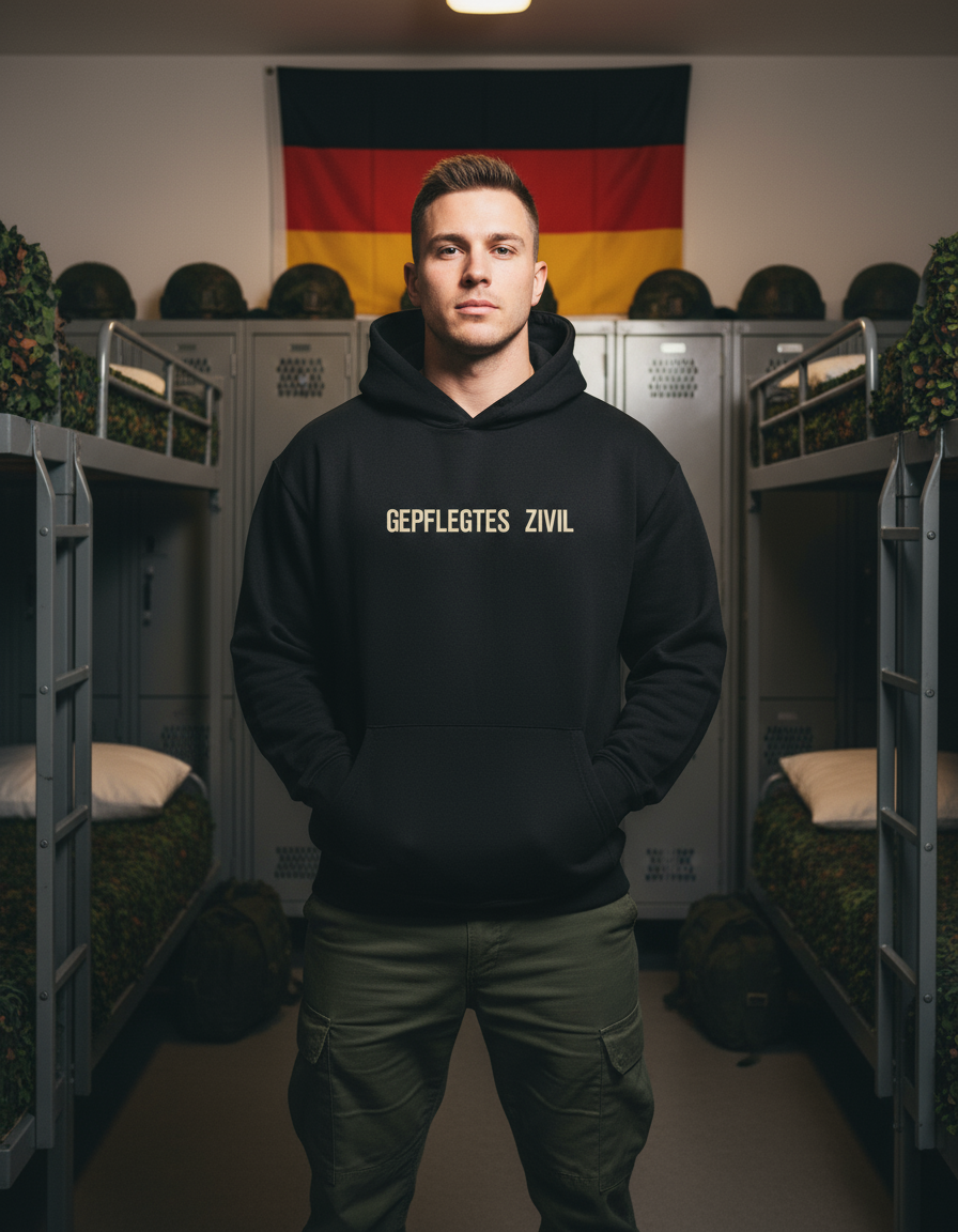 Gepflegtes Zivil™ | Unisex Heavyweight Signature Hoodie mit cleanem Schriftzug