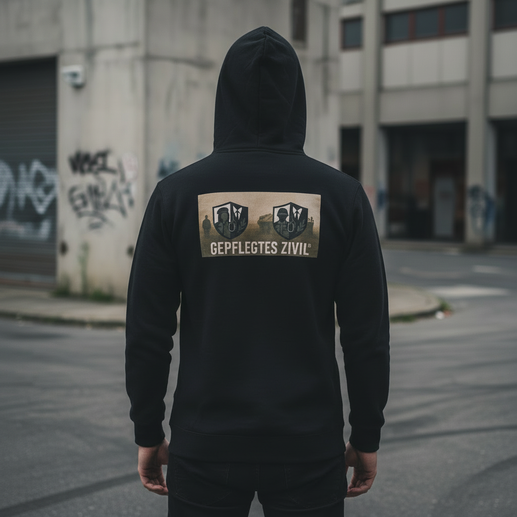 GEPFLEGTES ZIVIL™ | Unisex Hoodie | Backprint