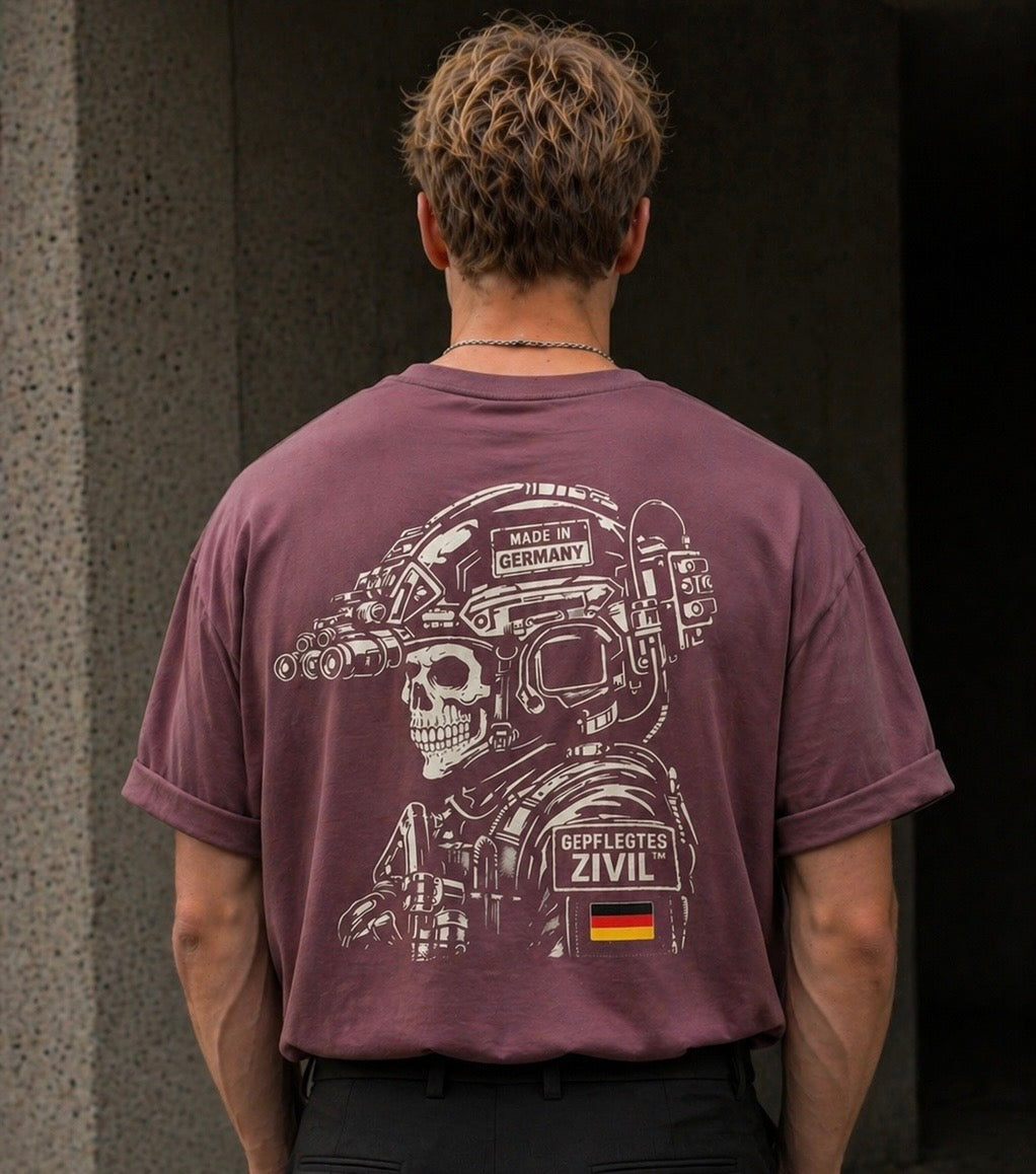 GEPFLEGTES ZIVIL™ | Oversize T-Shirt mit schweren Stoff|  Tactical | Unisex