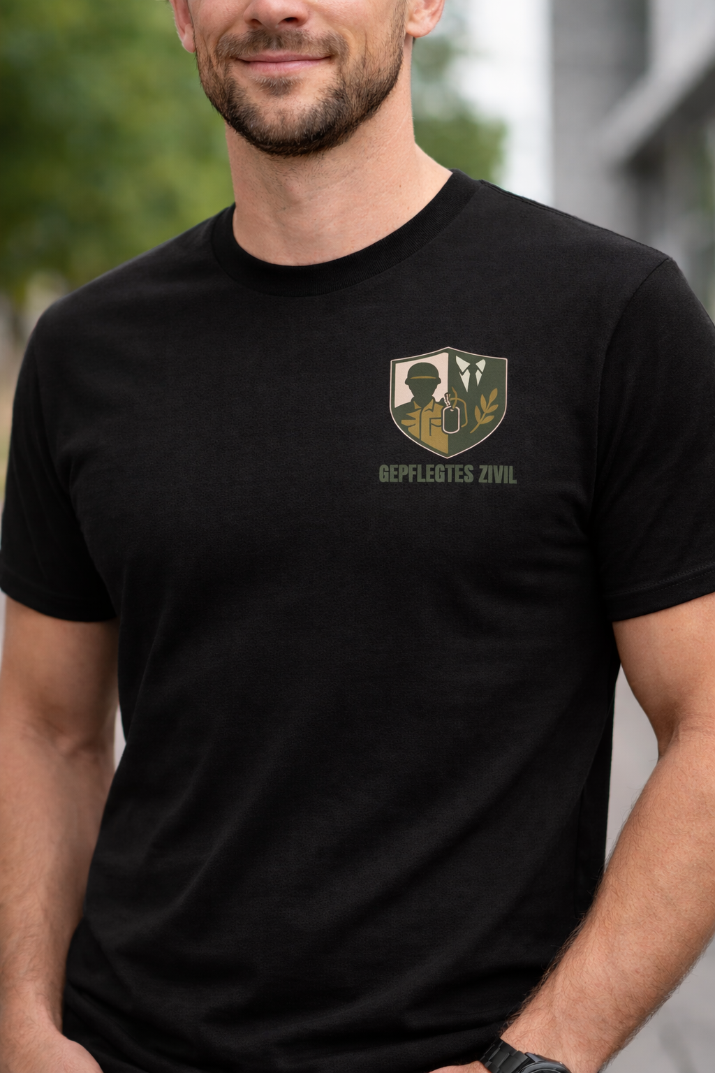GEPFLEGTES ZIVIL™ | T-Shirt Wappen | Unisex