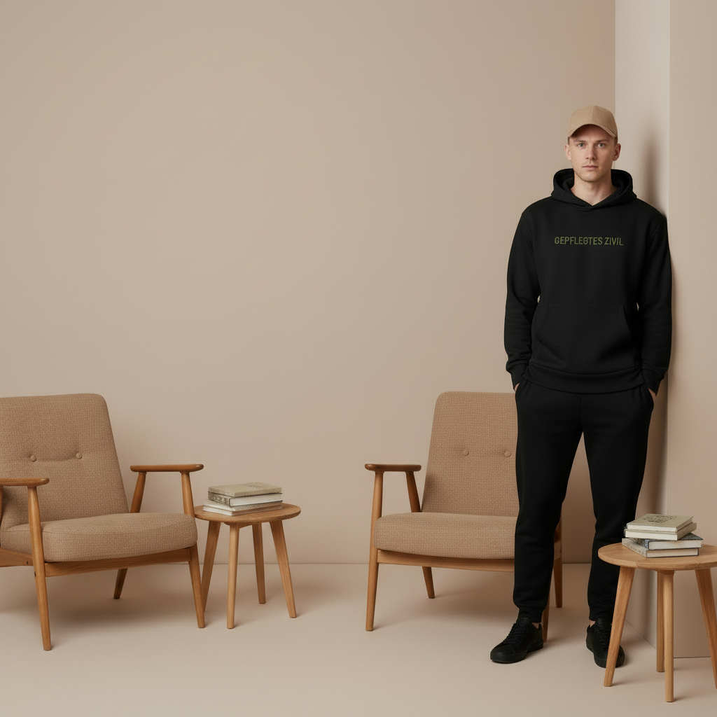 Gepflegtes Zivil™ | Unisex Heavyweight Signature Hoodie mit cleanem Schriftzug